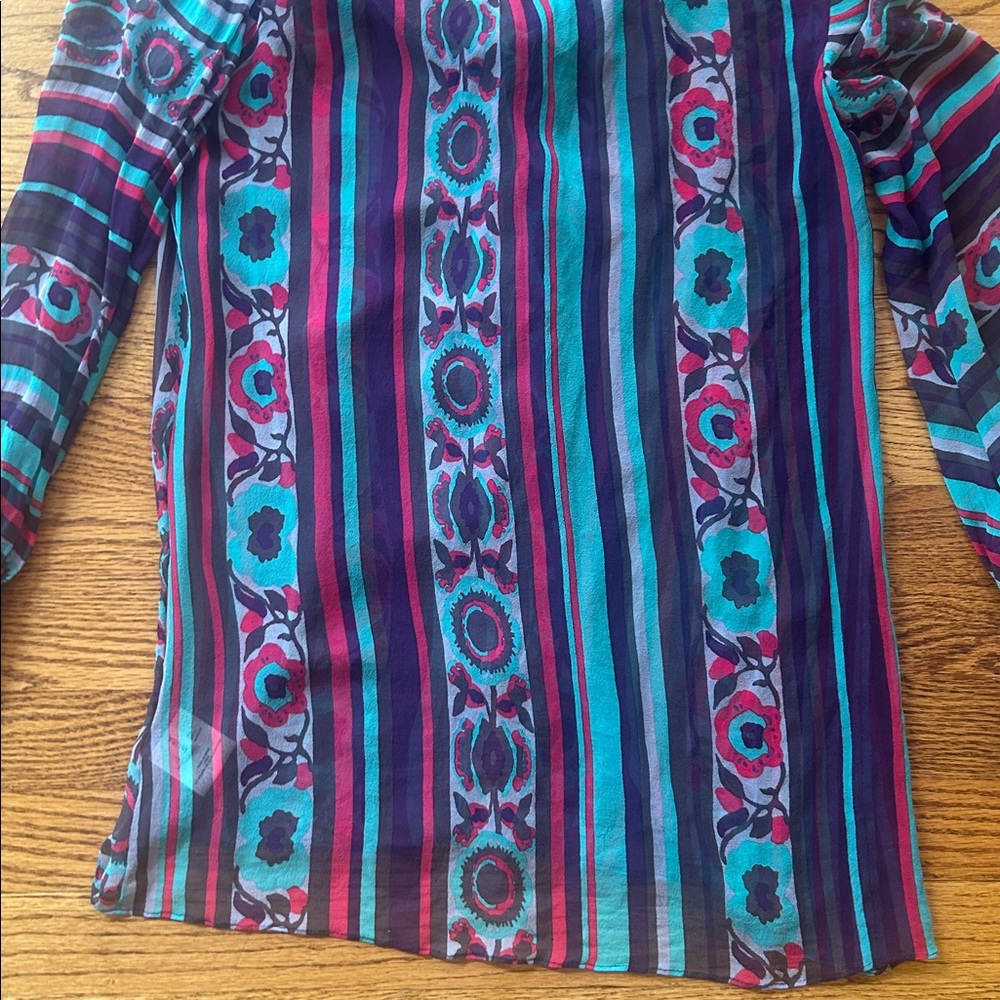 Alice By Temperley Floral Blouse Size 4 - Picture 8 of 8